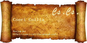 Cseri Csilla névjegykártya